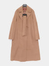 Cles Wool Cashmere Single Coat Camel - MAX MARA - BALAAN 4