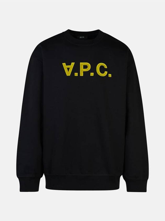 Logo Cotton Sweatshirt Black - A.P.C. - BALAAN 2