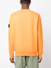 Wappen Patch Crew Neck Sweatshirt Orange - STONE ISLAND - BALAAN 5