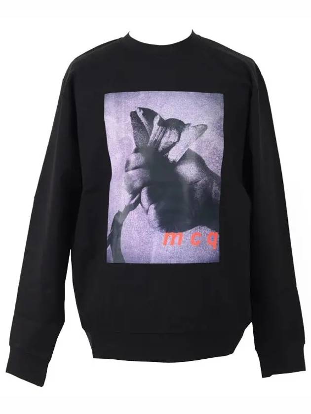 McCue Men s Printing Sweatshirt Black RJR58 - ALEXANDER MCQUEEN - BALAAN 5