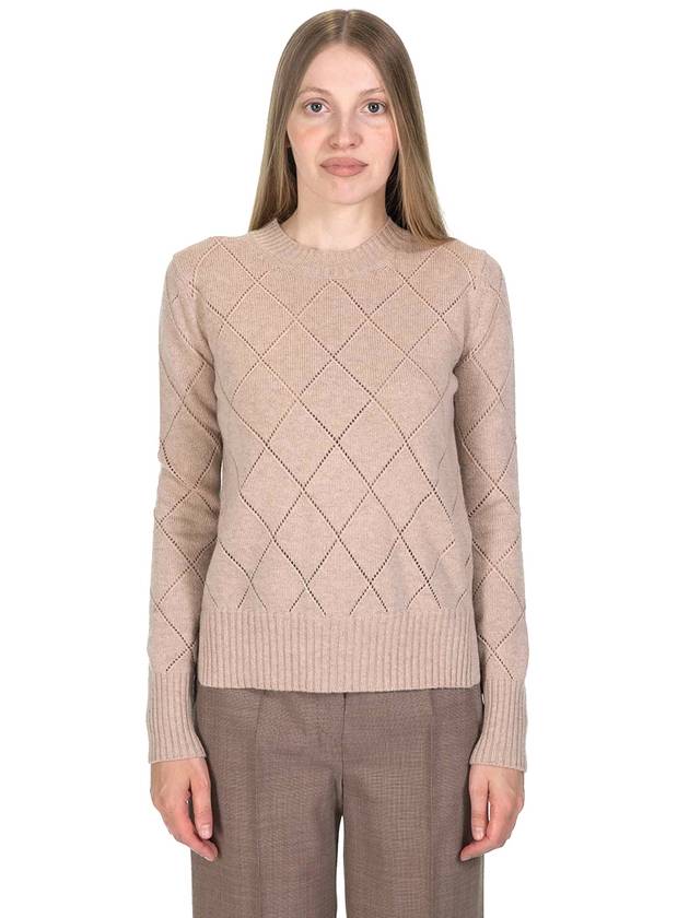 Brunate Wool Cashmere Knit Top Camel - MAX MARA - BALAAN 5