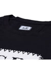 30/1 Jersey Label Style Logo Short Sleeve T-Shirt Black - CP COMPANY - BALAAN 5