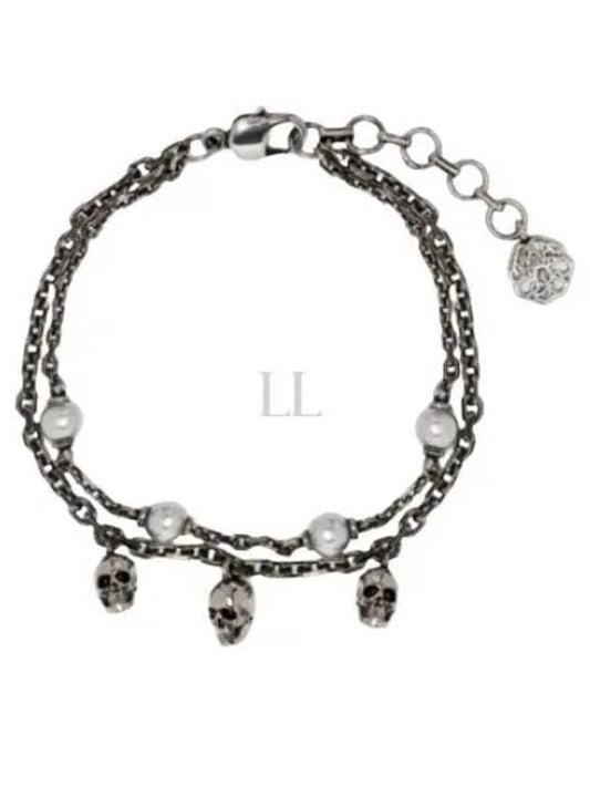 Pearl School Chain Bracelet Silver - ALEXANDER MCQUEEN - BALAAN 2