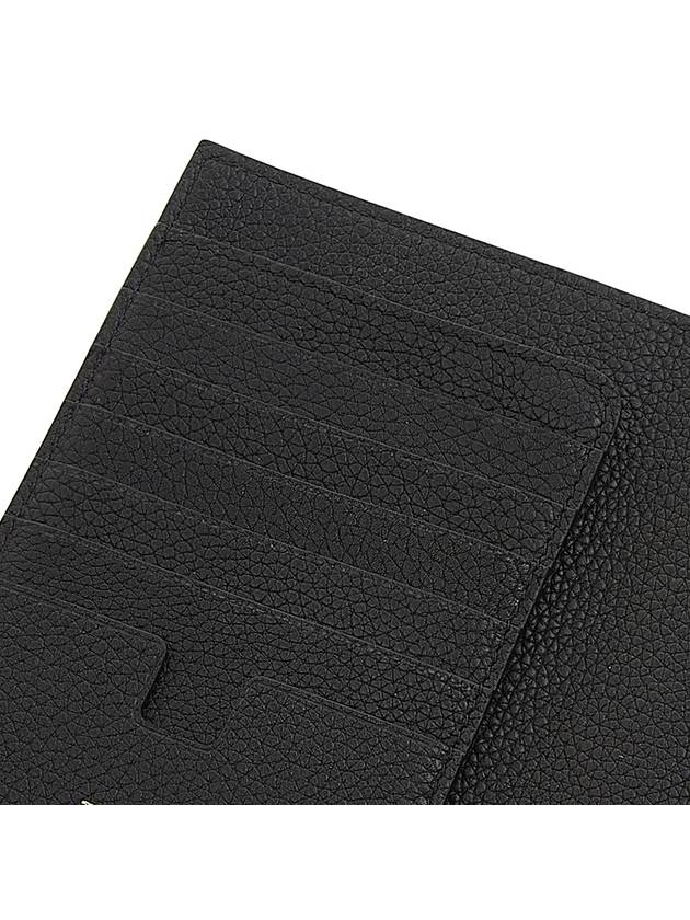 TF Logo Leather Passport Wallet Black - TOM FORD - BALAAN 8