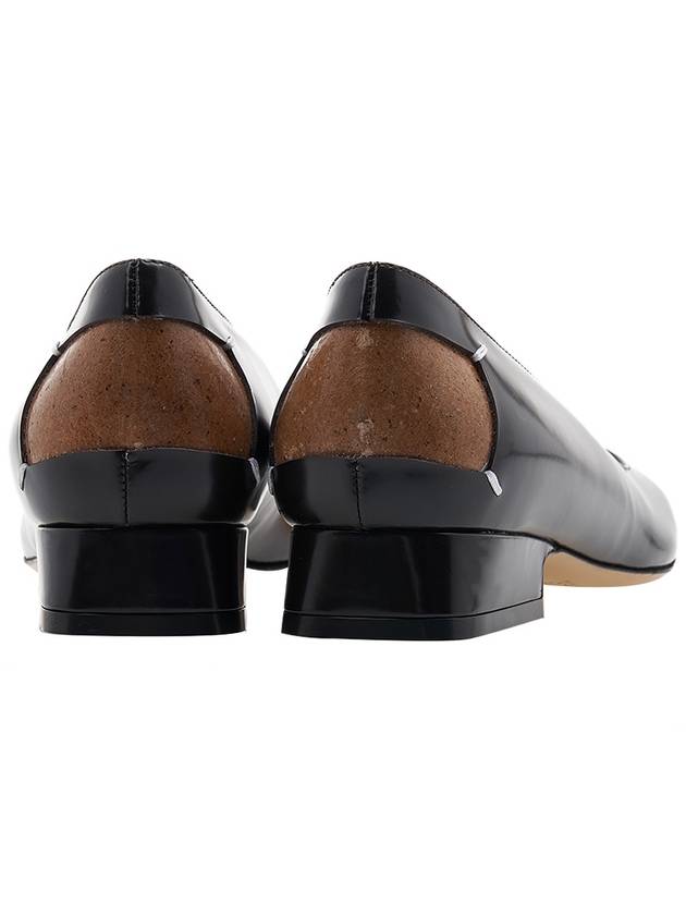 Women's Square Toe Stitch Ballerina Black - MAISON MARGIELA - BALAAN 5