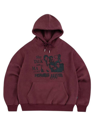 Brushed Peachskin 1994 Homis Hoodie Burgundy - MOO - BALAAN 1