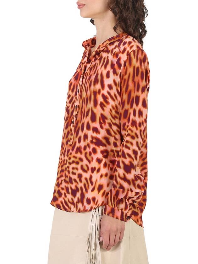 Stella McCartney Leopard Printed Silk Crepe De Chine Shirt, Brand Size 36 (US Size 2) - STELLA MCCARTNEY - BALAAN 3