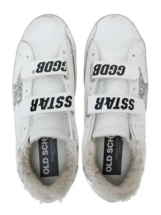 Old School Glitter Low Top Sneakers Silver White - GOLDEN GOOSE - BALAAN 6