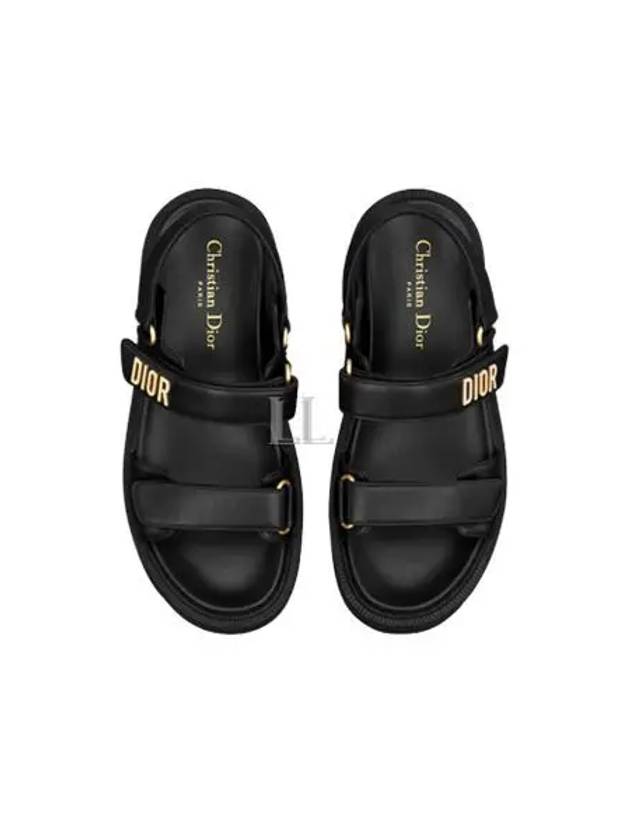 Dioract Platform Lambskin Sandals Black - DIOR - BALAAN 2