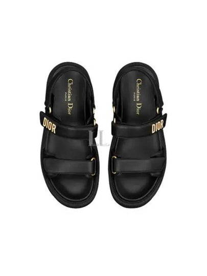 Dioract Platform Lambskin Sandals Black - DIOR - BALAAN 2