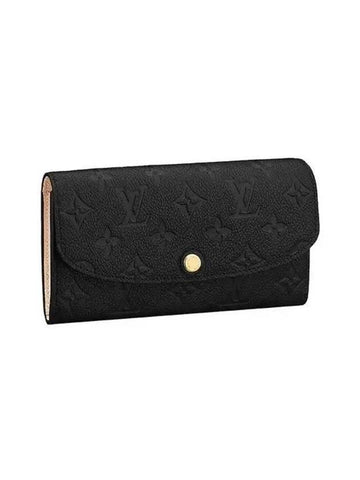 Emilie Empreinte Long Wallet Black - LOUIS VUITTON - BALAAN 1