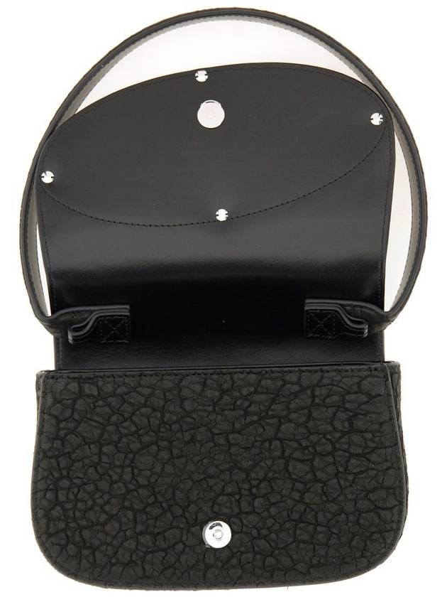 1DR Iconic Leather Shoulder Bag Black - DIESEL - BALAAN 6