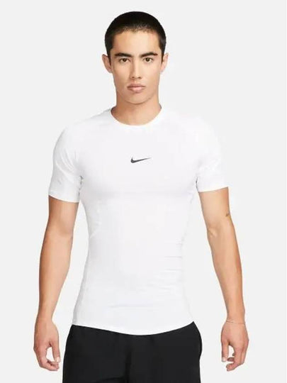 Pro Men's Dri Fit Tight Fitness Short Sleeve T-Shirt White - NIKE - BALAAN 2