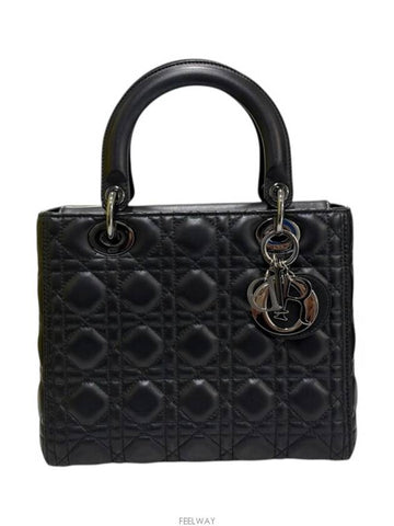 Clover Lady Cannage Medium Bag M0565BNGEM900 Black - DIOR - BALAAN 1