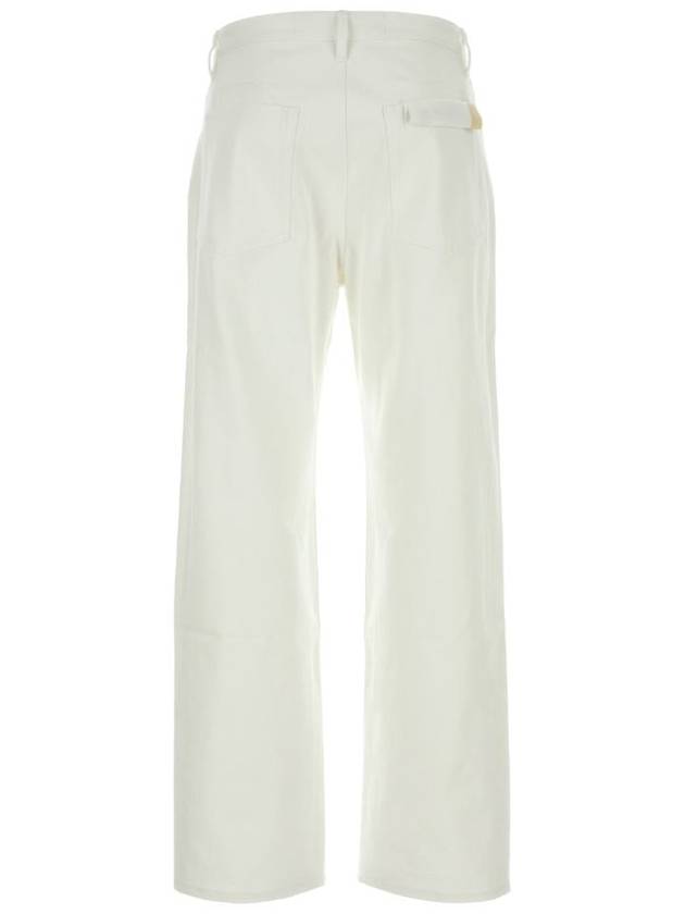 Straight Pants J23KA0102J46544 102 White - JIL SANDER - BALAAN 3