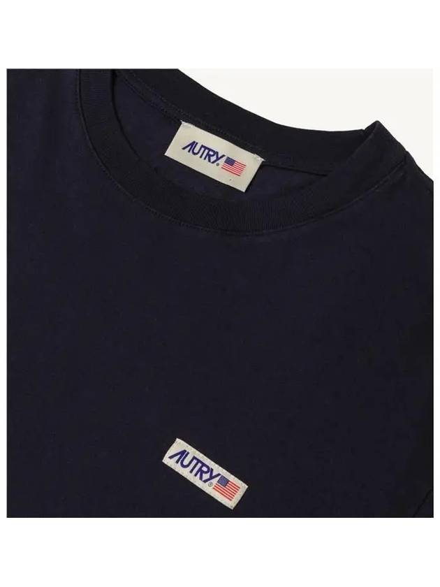 Men s short sleeve t shirt navy TSPM 08CB - AUTRY - BALAAN 3