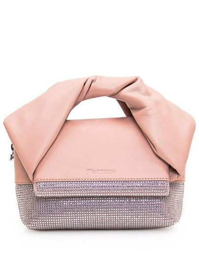 Twister Crystal Leather Small Tote Bag Pink - JW ANDERSON - BALAAN 2