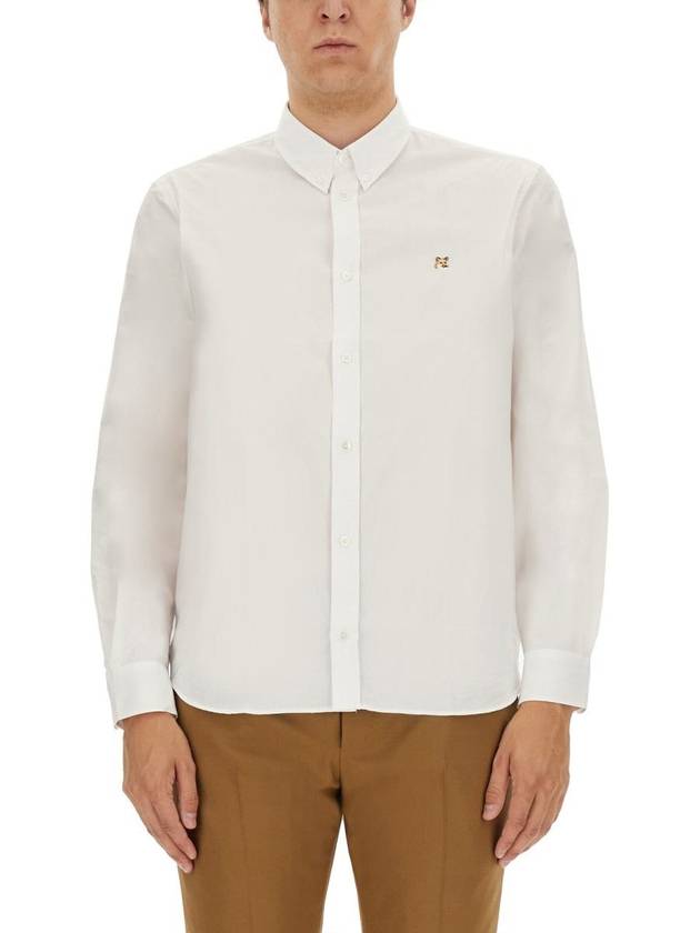 Maison Kitsuné Fox Patch Shirt - MAISON KITSUNE - BALAAN 1