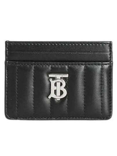 Lola Quilted Card Wallet Black - BURBERRY - BALAAN 2