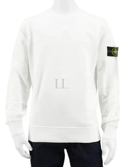 Wappen Patch Garment Dyed Sweatshirt White - STONE ISLAND - BALAAN 2