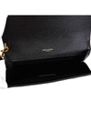 Grain De Poudre Cassandre Clutch Bag Black - SAINT LAURENT - BALAAN 7