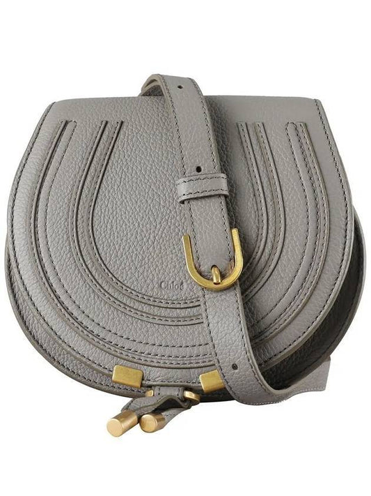 Marci Small Saddle Cross Bag Cashmere Grey - CHLOE - BALAAN.