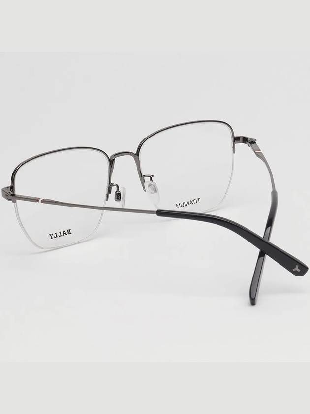 Titanium glasses frame BY5064H 008 square semirimless light metal - BALLY - BALAAN 4