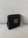 19 Zipper Coin Purse Card Wallet Lambskin Black Gold Plated AP2086 - CHANEL - BALAAN 4