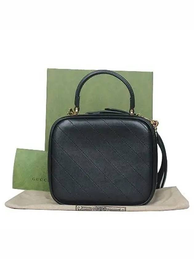 744434 Black Leather Blondie Top Handle Tote Bag Shoulder Strap 2WAY - GUCCI - BALAAN 3