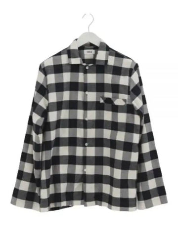 Flannel Pajamas Shirt SWT BKG Flannel Pajamas Shirt - TEKLA - BALAAN 1