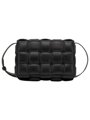 Padded Cassette Shoulder Bag Black - BOTTEGA VENETA - BALAAN 1