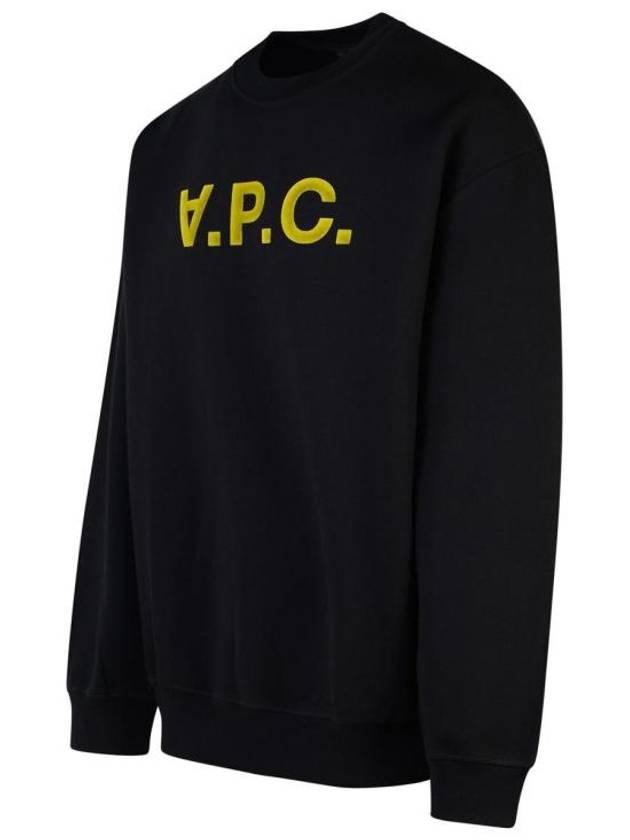 Logo Cotton Sweatshirt Black - A.P.C. - BALAAN 3