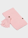 CANDY Gloves Muffler Set PINK - RECLOW - BALAAN 2