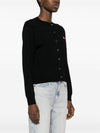 Boke Flower Wool Cardigan Black - KENZO - BALAAN 3