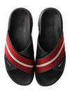 Jake T Strap Logo Slippers Black MSS023 VT014 I921 - BALLY - BALAAN 5