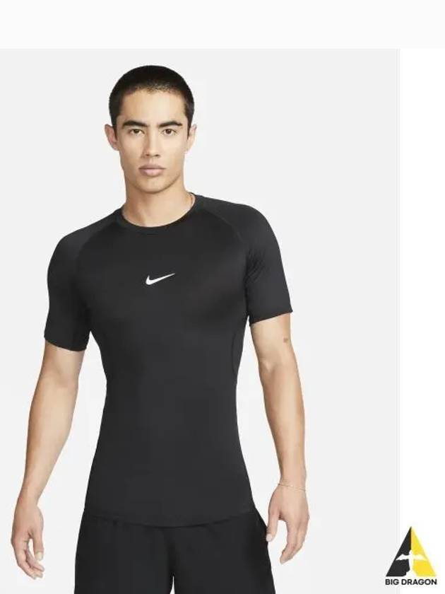 Pro Men's Dri Fit Tight Fitness Short Sleeve T-Shirt Black - NIKE - BALAAN 2