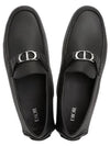 CD Signature Buckle Strap Loafers Black - DIOR - BALAAN 4