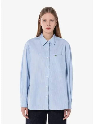 Women s Relax Fit Striped Shirt CF192E 54N HBP Domestic Product GQ2N24092437992 - LACOSTE - BALAAN 1