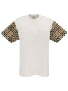 Vintage Check Sleeve Short Sleeve T-Shirt White - BURBERRY - BALAAN 3