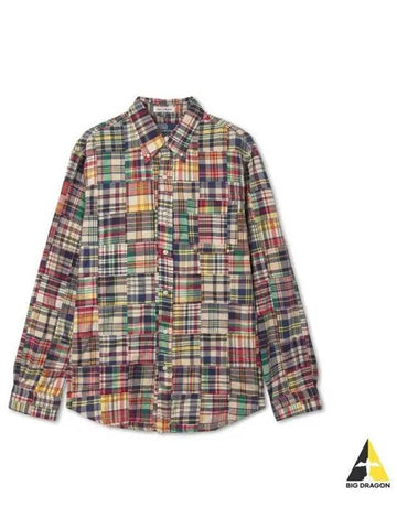 Classic Fit Patchwork Madras Shirt Multi - POLO RALPH LAUREN - BALAAN 1