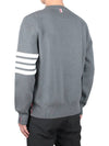 4 Bar Armband Milano Stitch Knit Top Mid Grey - THOM BROWNE - BALAAN 6