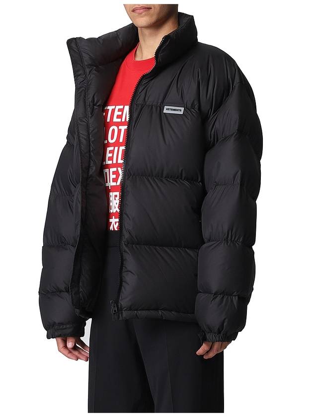 Logo Patch Puffer Down Padding Black - VETEMENTS - BALAAN 4