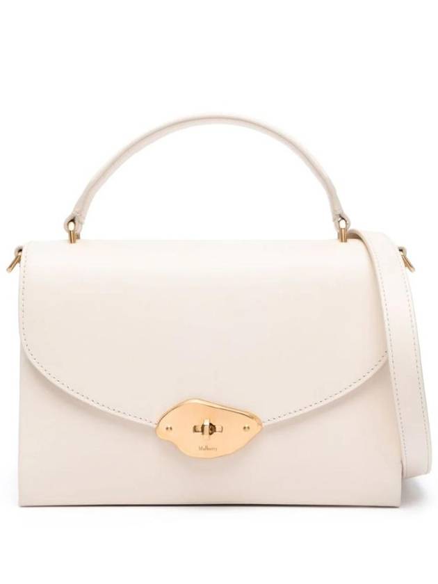 Lana Top Handle Shoulder Bag Eggshell - MULBERRY - BALAAN 1