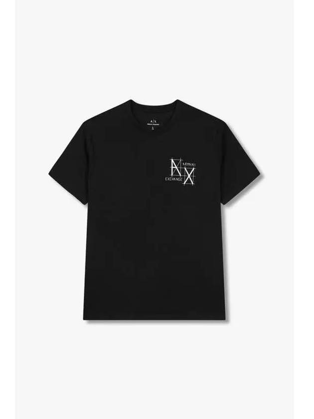 Men s Mini Logo Slim T Shirt Black - ARMANI EXCHANGE - BALAAN 1