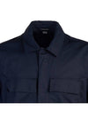 Metropolis Series Gabardine Pocket Long Sleeve Shirt Navy - CP COMPANY - BALAAN 5