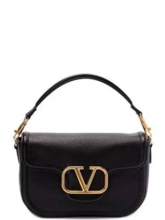 Alltime Soft Grain Calfskin Shoulder Bag Black - VALENTINO - BALAAN 2