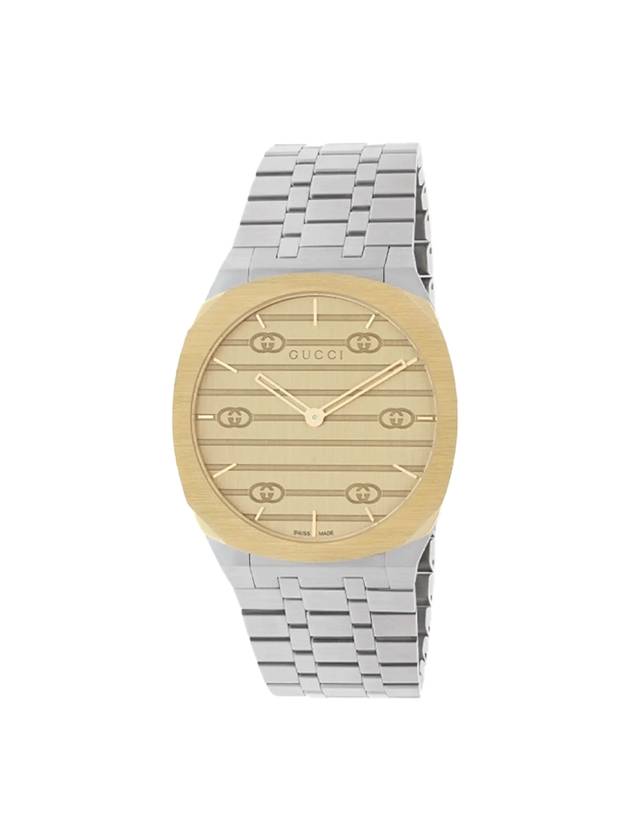 25H Stainless Steel Watch Gold Silver - GUCCI - BALAAN 1