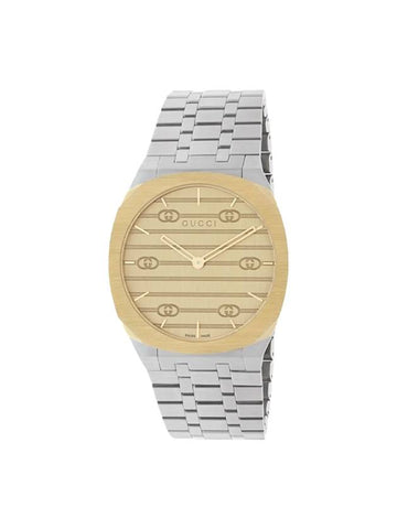 25H Stainless Steel Watch Gold Silver - GUCCI - BALAAN 1