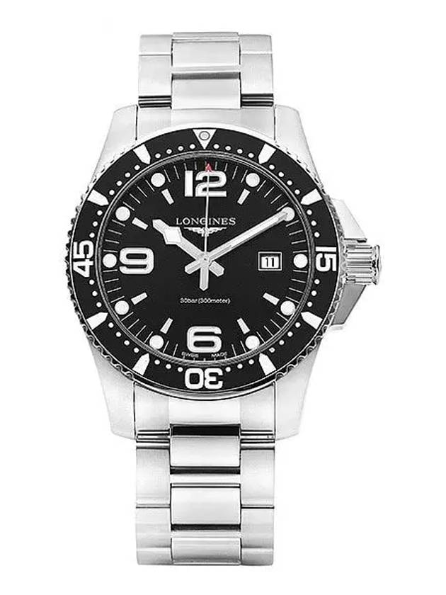 Hydroconquest 44MM Stainless Steel Watch Black - LONGINES - BALAAN 3