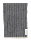 Gray Cashmere Muffler M2240819 CG316 - BRUNELLO CUCINELLI - BALAAN 1